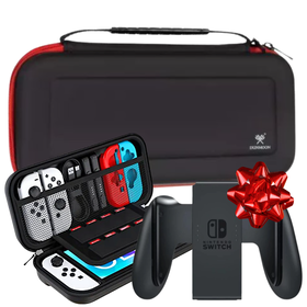 Etui na Switch konsole Twarde + Uchwyt Joy-Con w PREZENCIE! 2w1