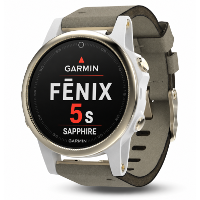 Garmin Fenix 5S Sapphire Champagne Szafir Zamsz GPS WiFi 42mm