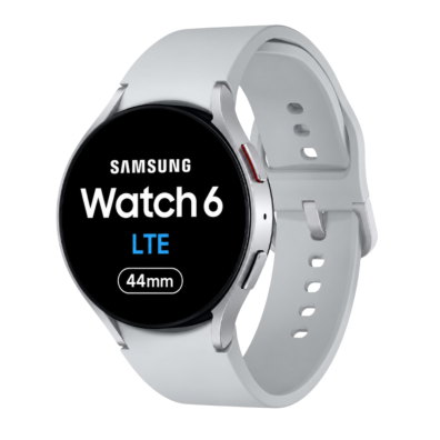 Samsung Galaxy Watch 6 LTE 44mm Srebrny eSIM GPS AMOLED NFC Smartwatch EU