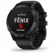 Garmin Fenix 6 Sapphire Czarny GPS Mapy Garmin Pay Muzyka WiFi 47mm