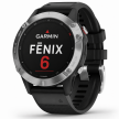 Smartwatch Garmin Fenix 6 Srebrny Czarny Pasek GPS Garmin Pay 47mm 10ATM