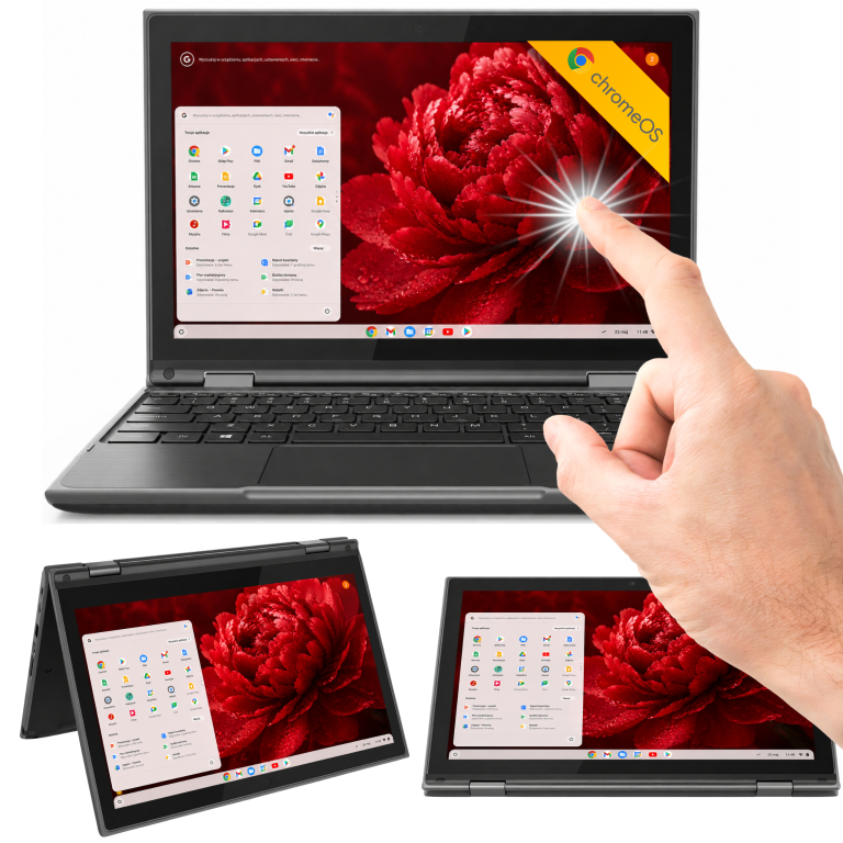 Lenovo YOGA ChromeBook 3w1 | N4000 | 32GB | USB-C | PREZENTY + GWARANCJA