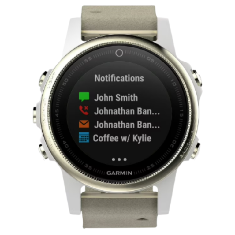 Garmin Fenix 5S Sapphire Champagne Szafir Zamsz GPS WiFi 42mm (6)