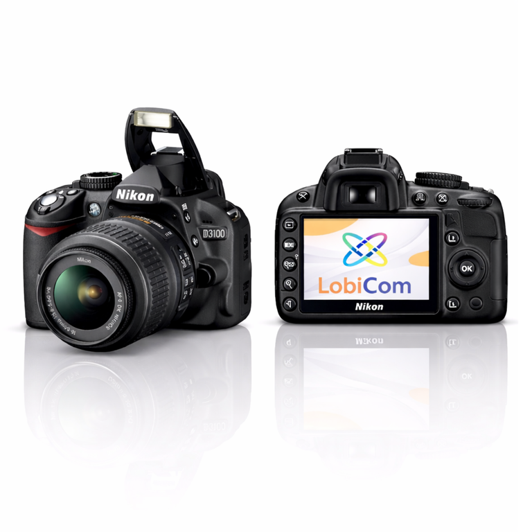 Nikon D3100 + 18-55mm Lustrzanka DSLR APS-C Full HD Zestaw (1)