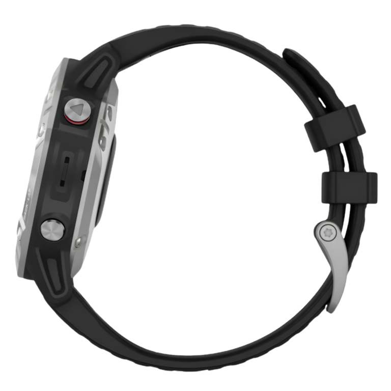 Smartwatch Garmin Fenix 6 Srebrny Czarny Pasek GPS Garmin Pay 47mm 10ATM (4)