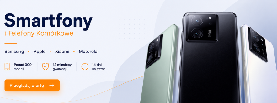 Odkryj najnowsze smartfony i telefony komórkowe w super cenach! Wybierz spośród topowych marek, takich jak Samsung, Apple, Xiaomi, Oppo i wiele więcej. Oferujemy szybką dostawę, 12 miesięcy ochrony oraz zestawy z dodatkami, które zwiększą komfort użytkowa