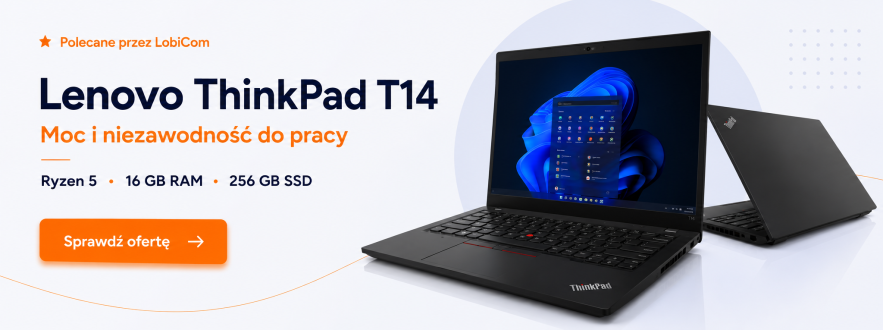 Polecany laptop biznesowy do pracy, nauki i codziennych zadań. Windows 11 Pro, ekran Full HD, 12 miesięcy gwarancji i darmowa dostawa.